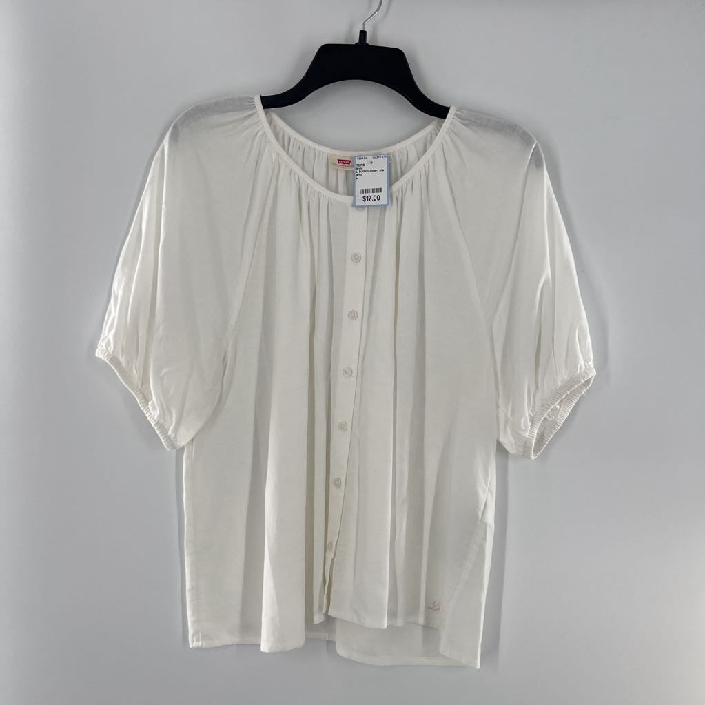 L button down s/s top