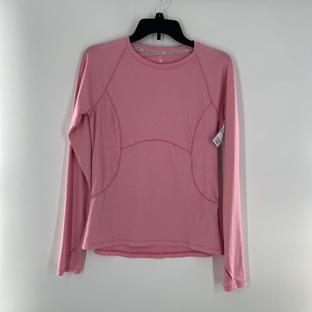 M striped round neck l/s tee