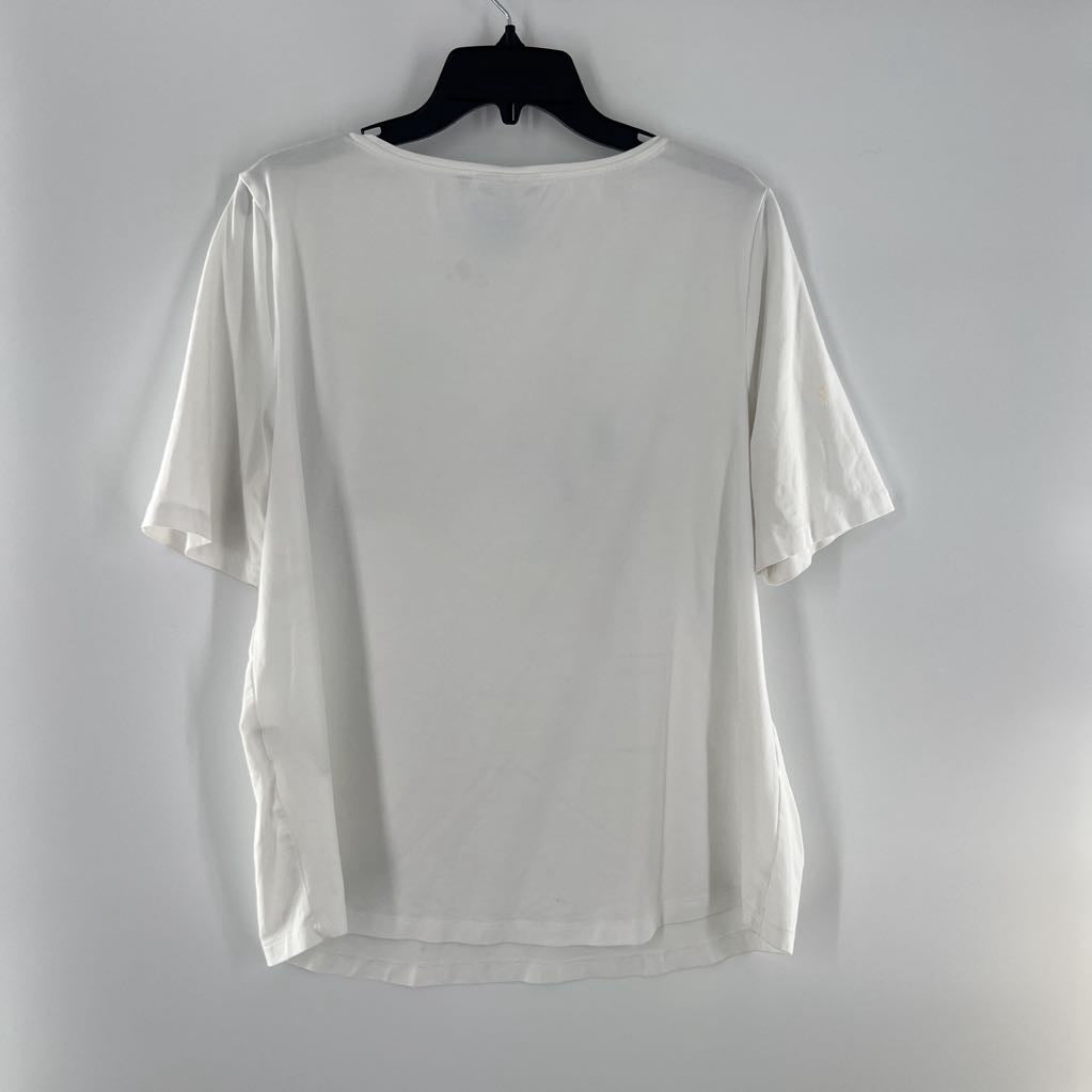 XL graphic s/s tee-sequin parrot