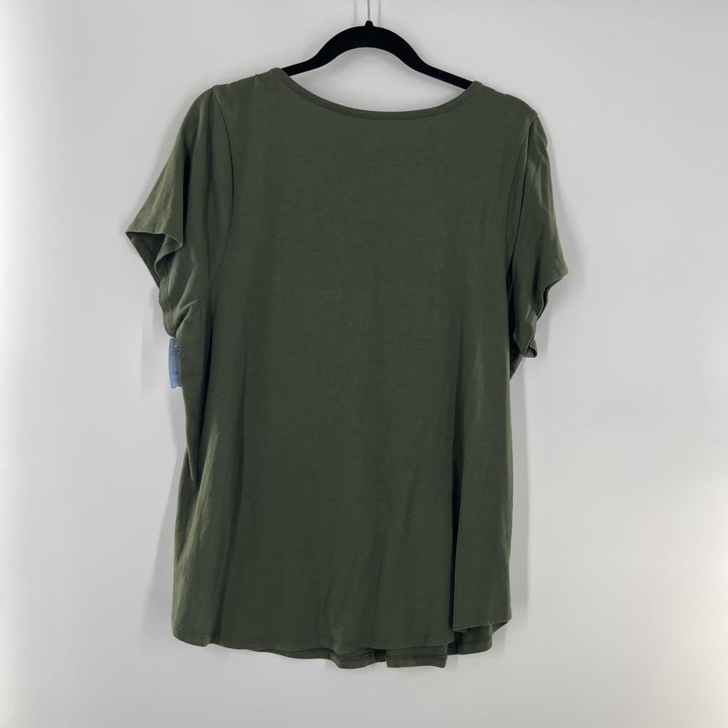 1X round neck s/s tee