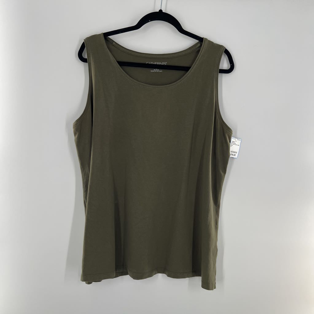 1X round neck tank