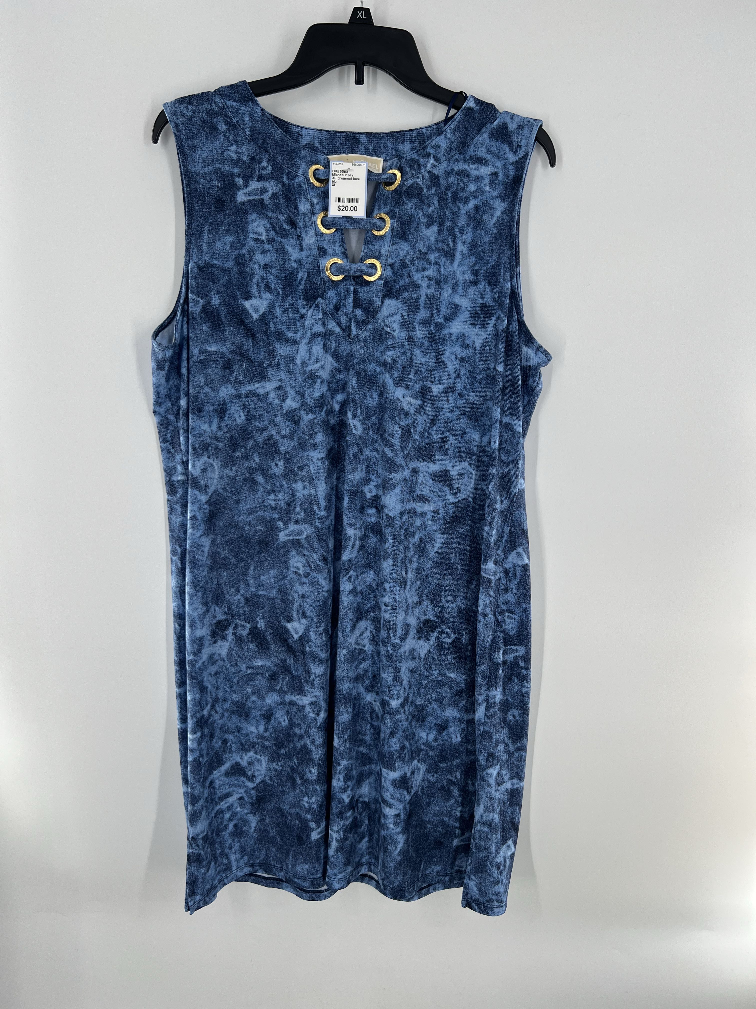 XL grommet lace up slvls dress