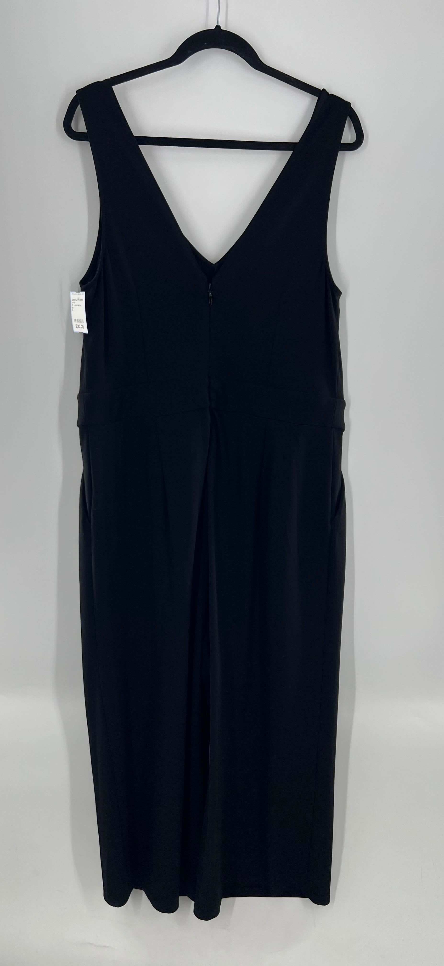 1X v-neck slvls jumpsuit