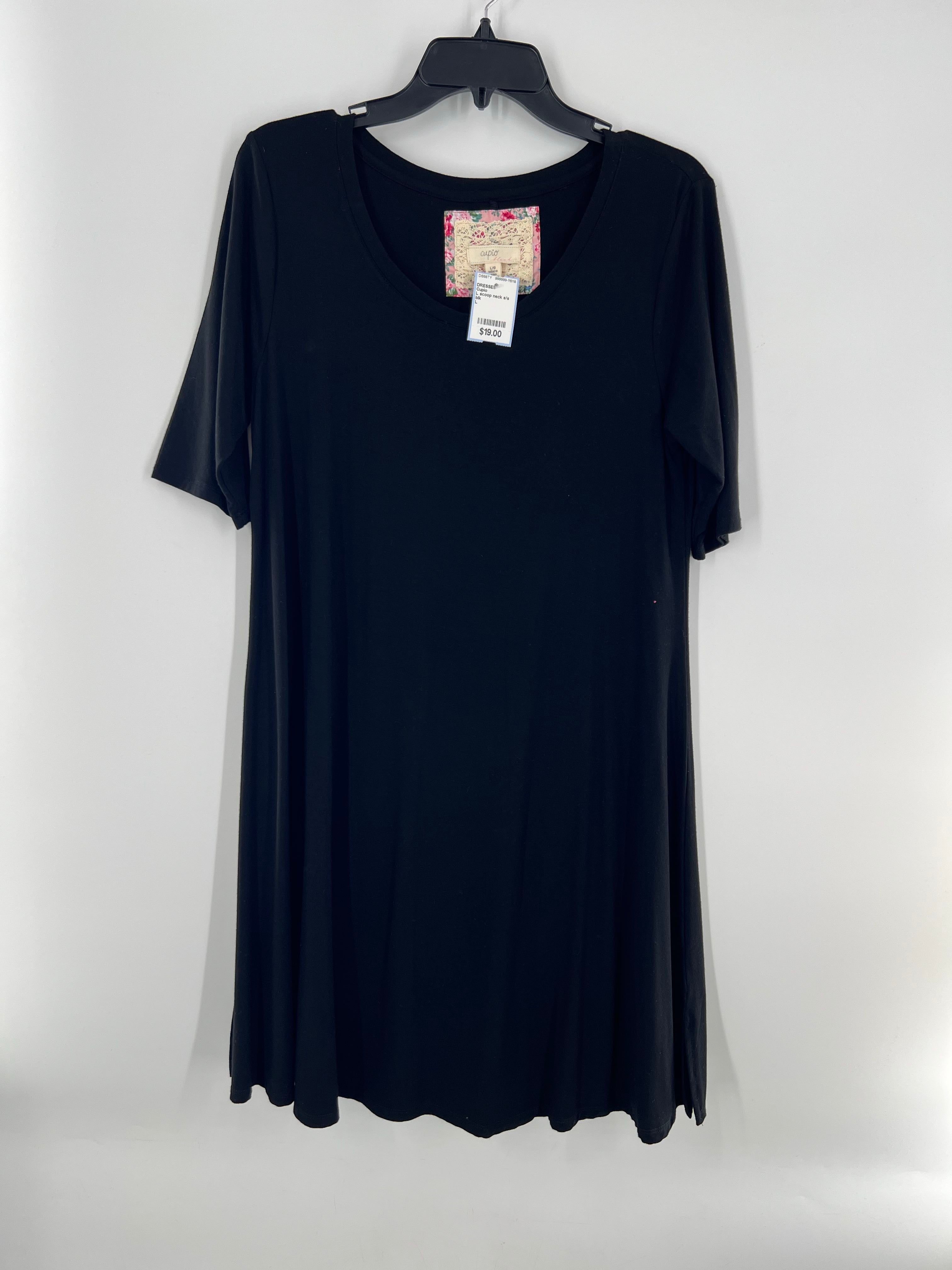 L scoop neck s/s dress