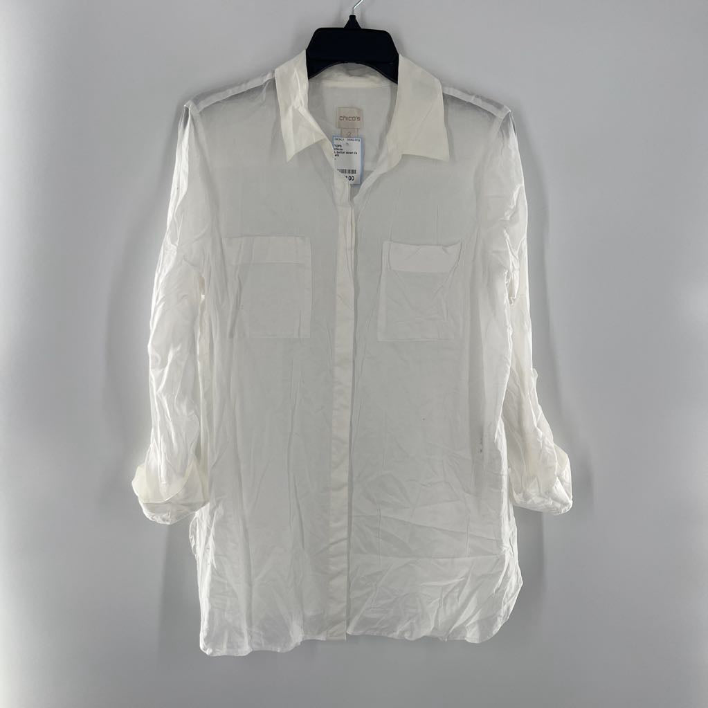 L button down l/s top