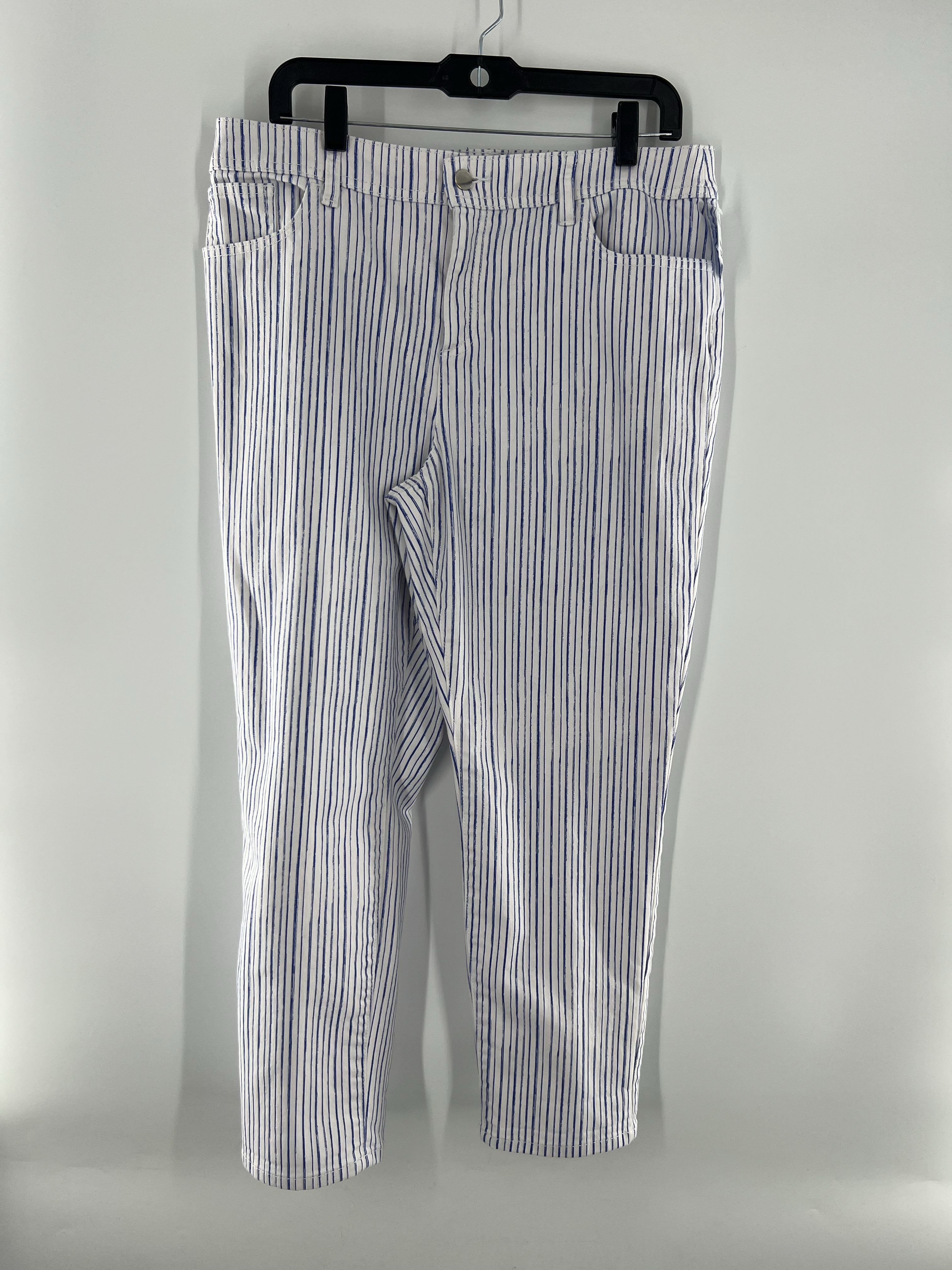 L striped jeans