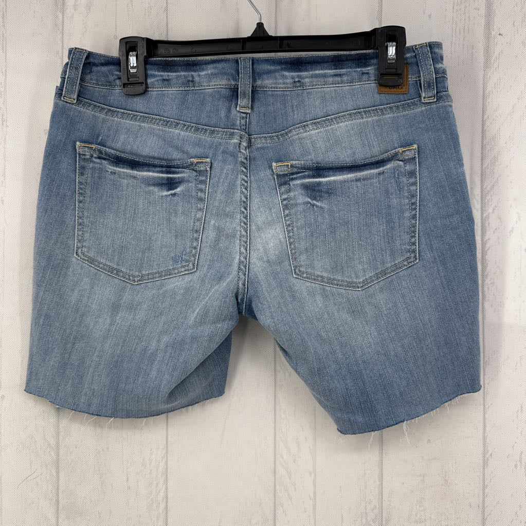 2 distressed jean shorts