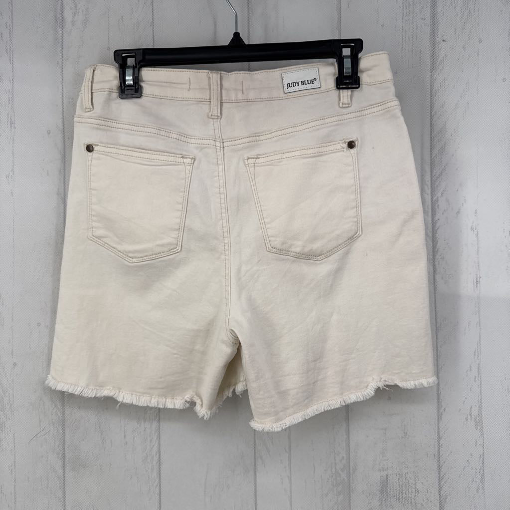 Ecru Cutoff Shorts