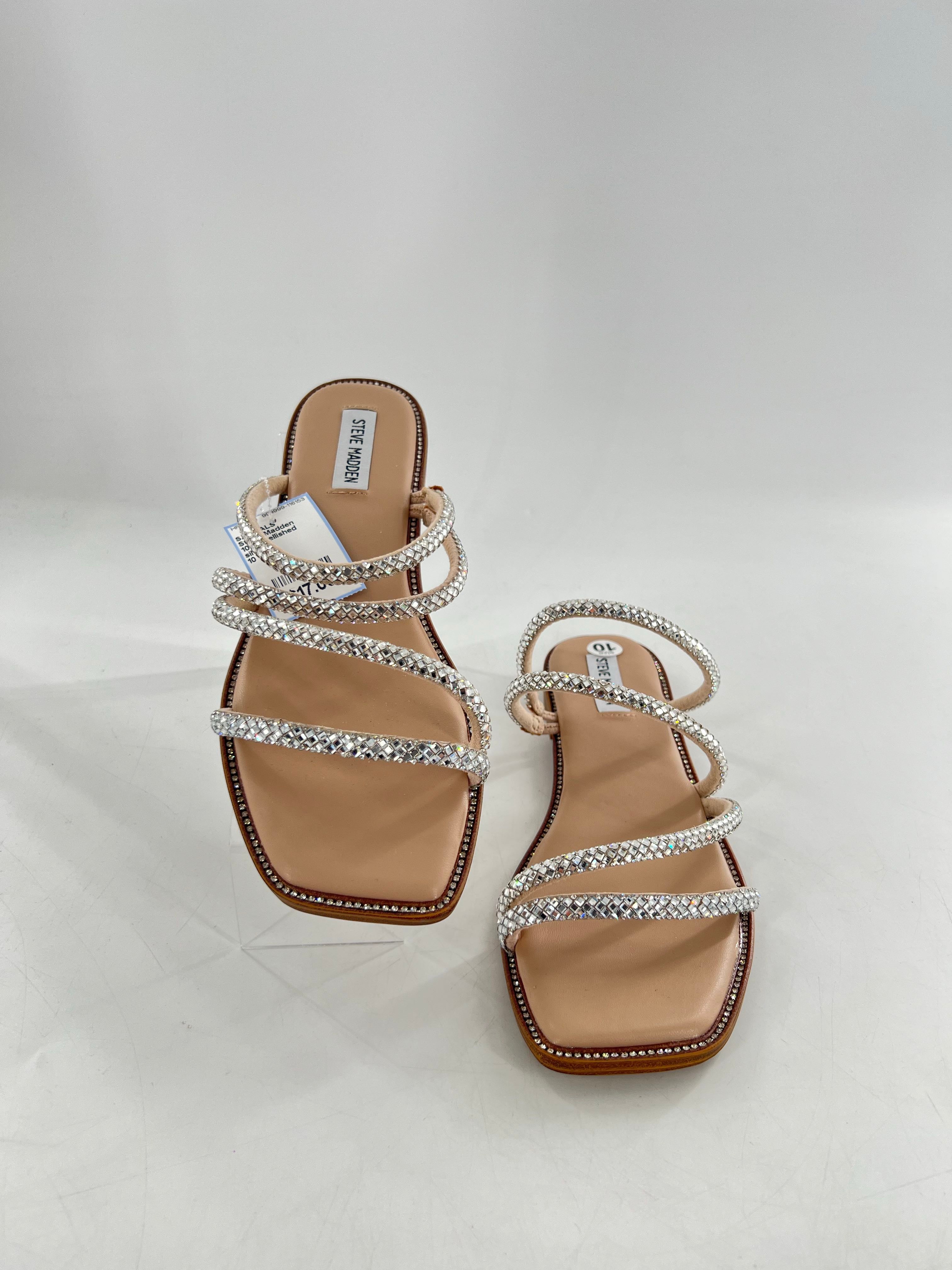 10 embellished square toe sandals