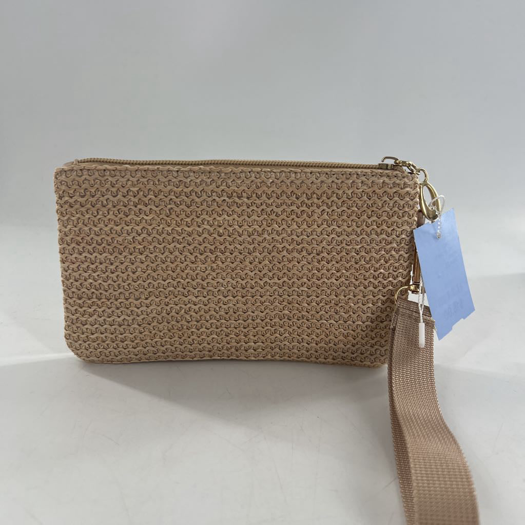 rattan woven wristlet