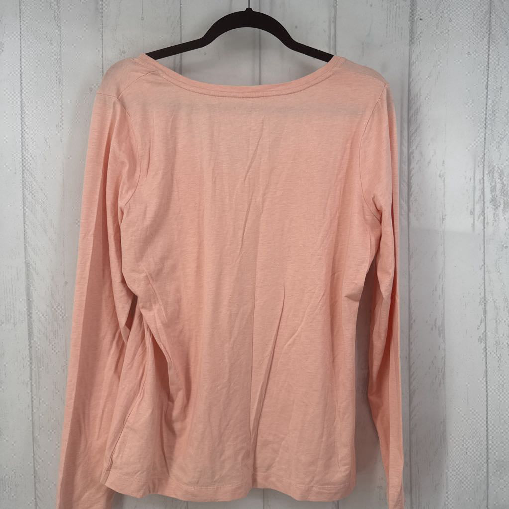 L v-neck l/s tee