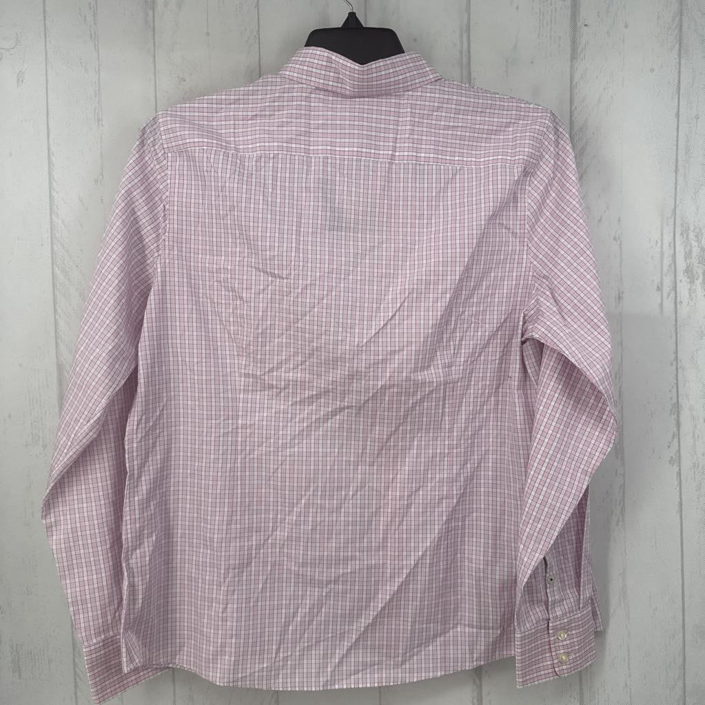 14 plaid button down l/s top