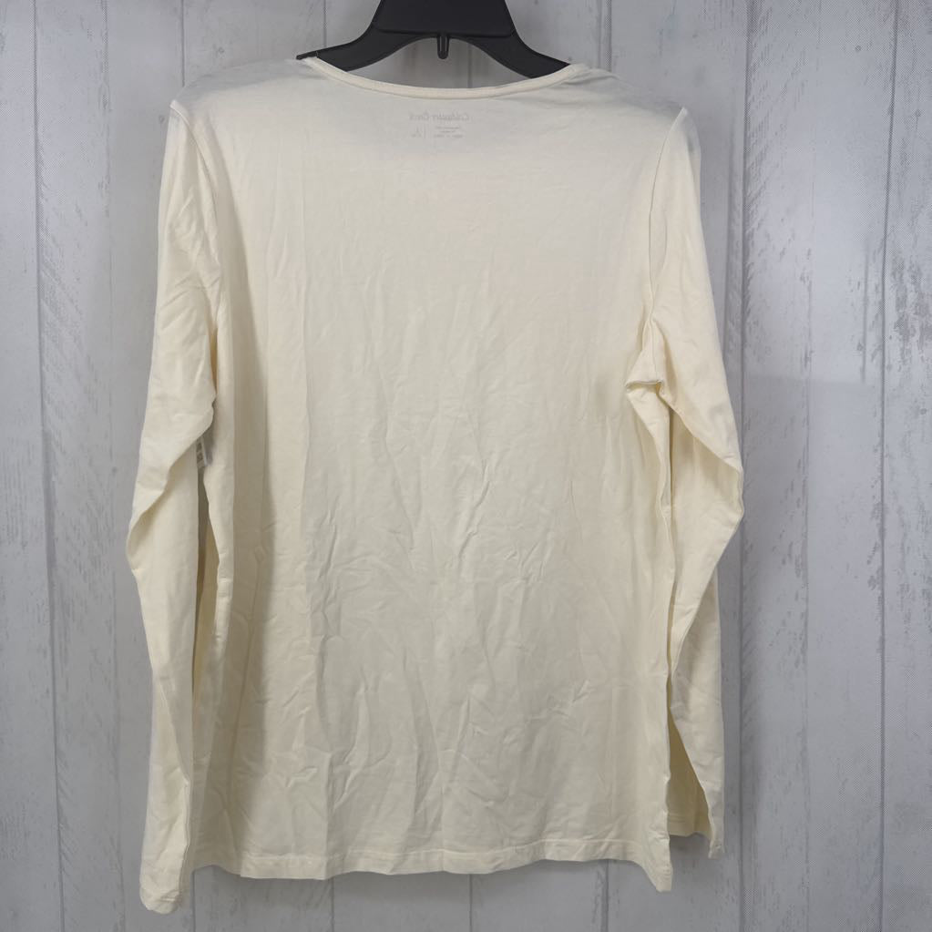 L round neck l/s tee
