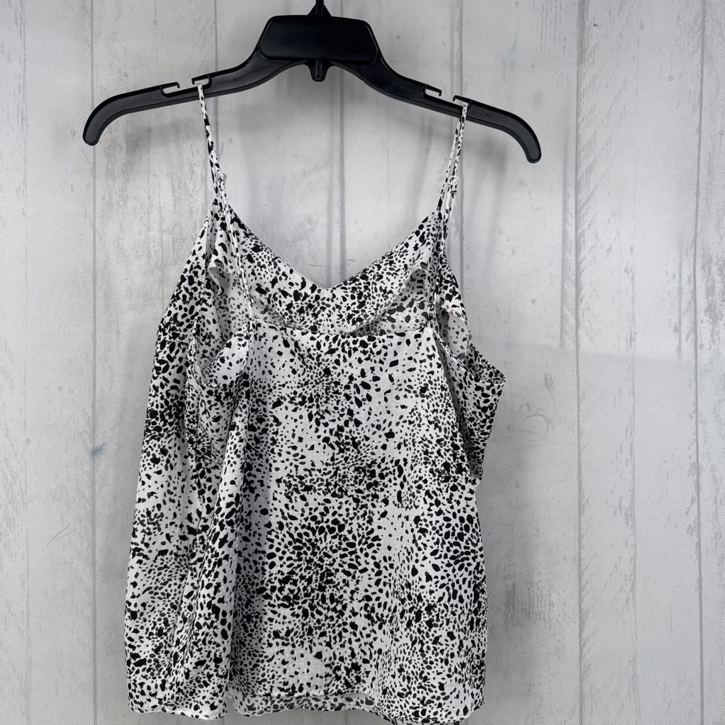 M animal print v-neck tank