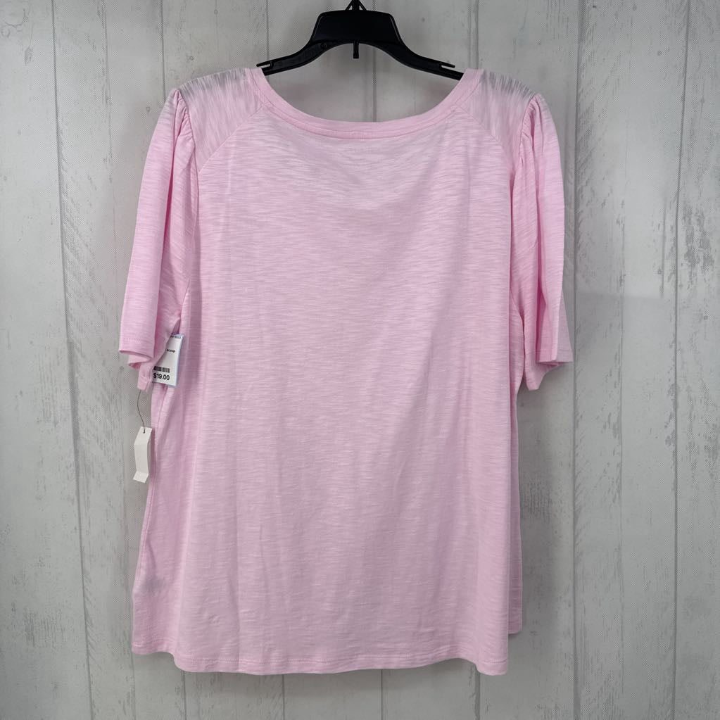 R49 XL s/s scoop neck top