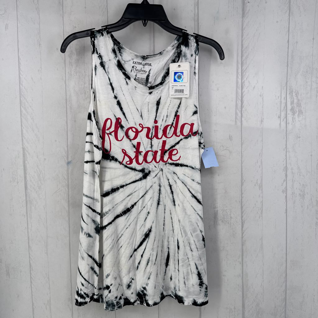 XL graphic tie-dye tank-florida state