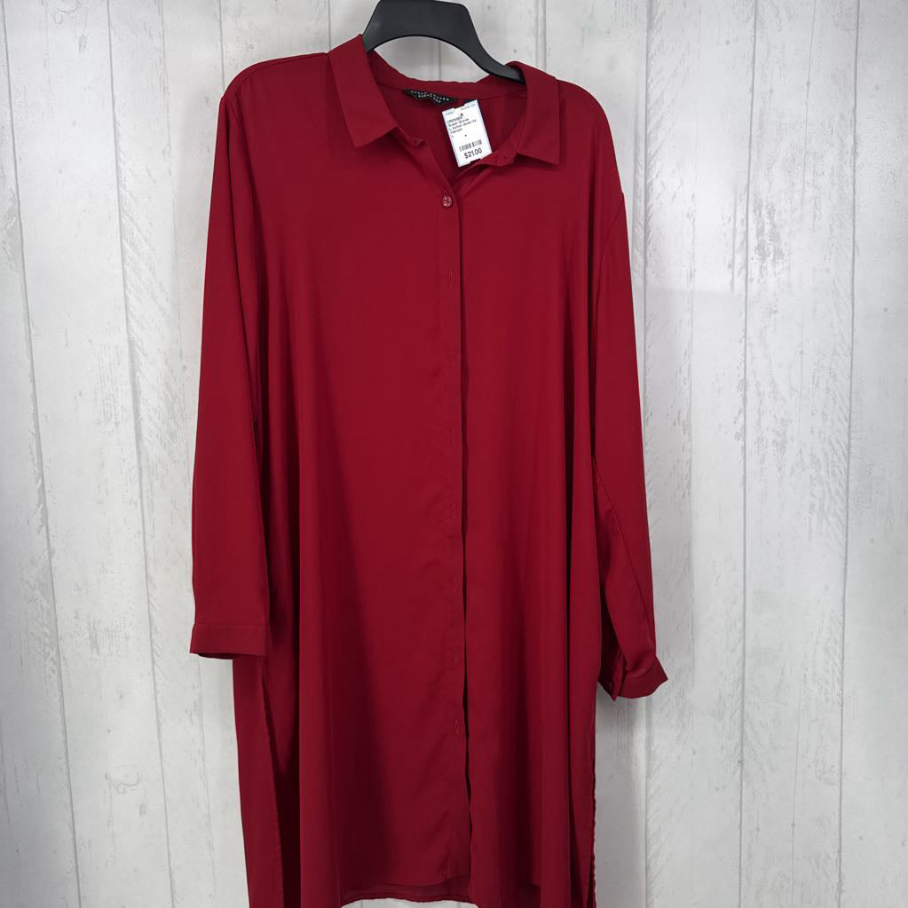 L button down l/s dress