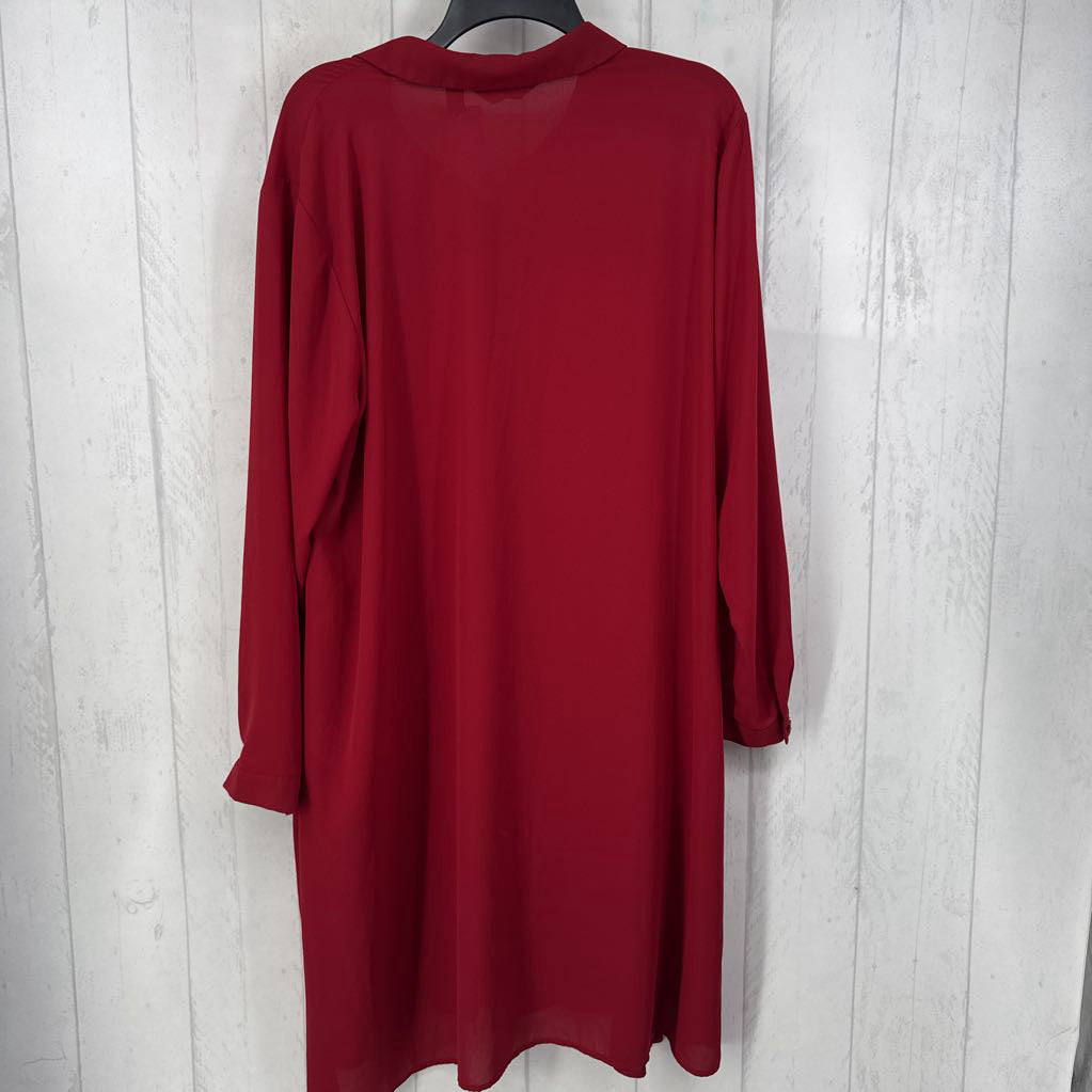 L button down l/s dress
