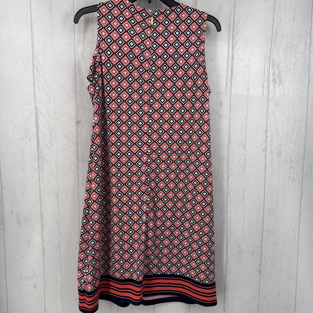 L diamond print slvls shiftdress