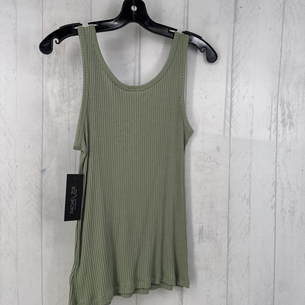 L ribbed v-neck tank