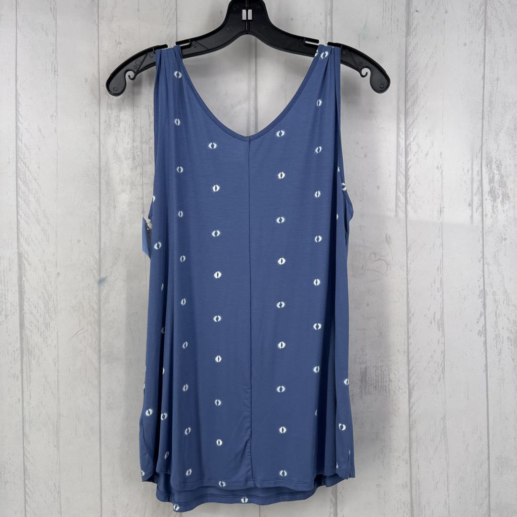 S printed v-neck tank