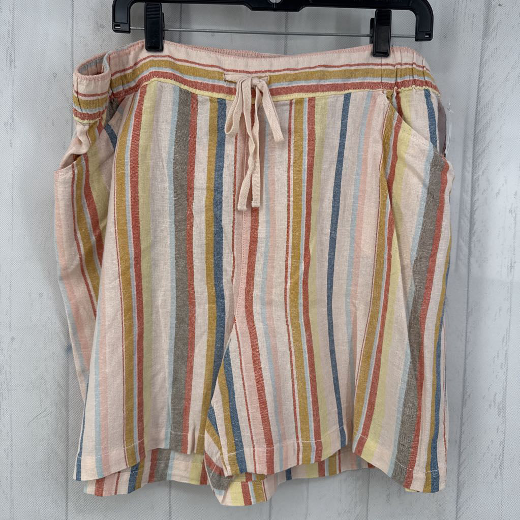 R55 18/20 stripe drawstring shorts