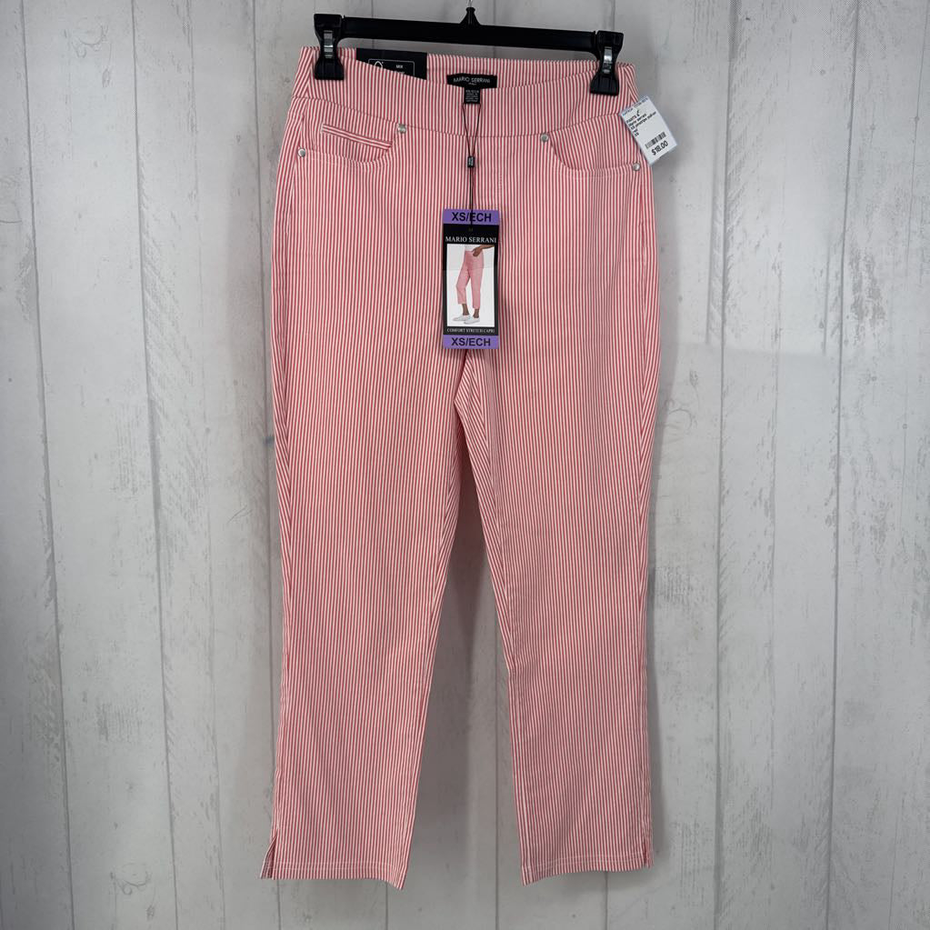 XS pinstripe pull-on pants