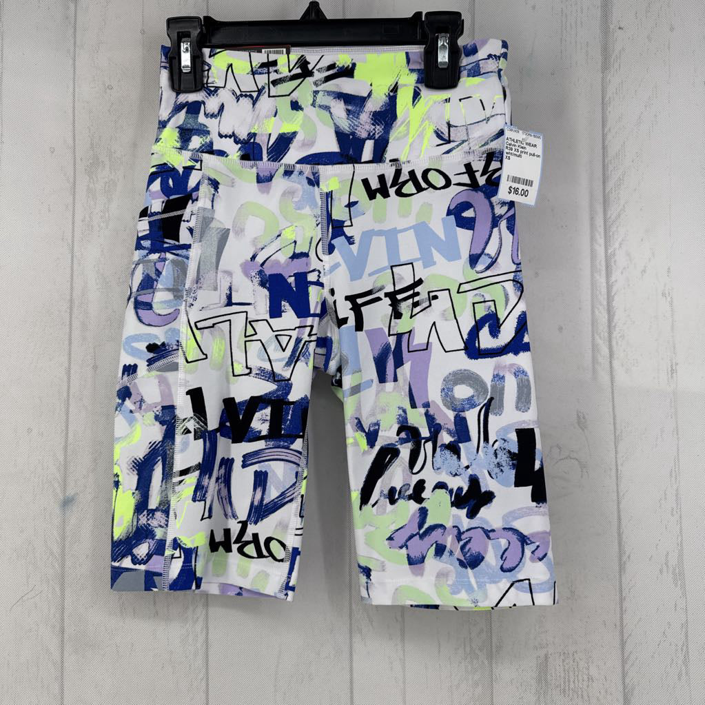 R39 XS print pull-on shorts