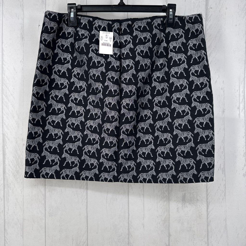 12 zebra mini skirt