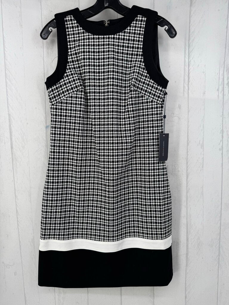 R129 2 svls houndstooth dress