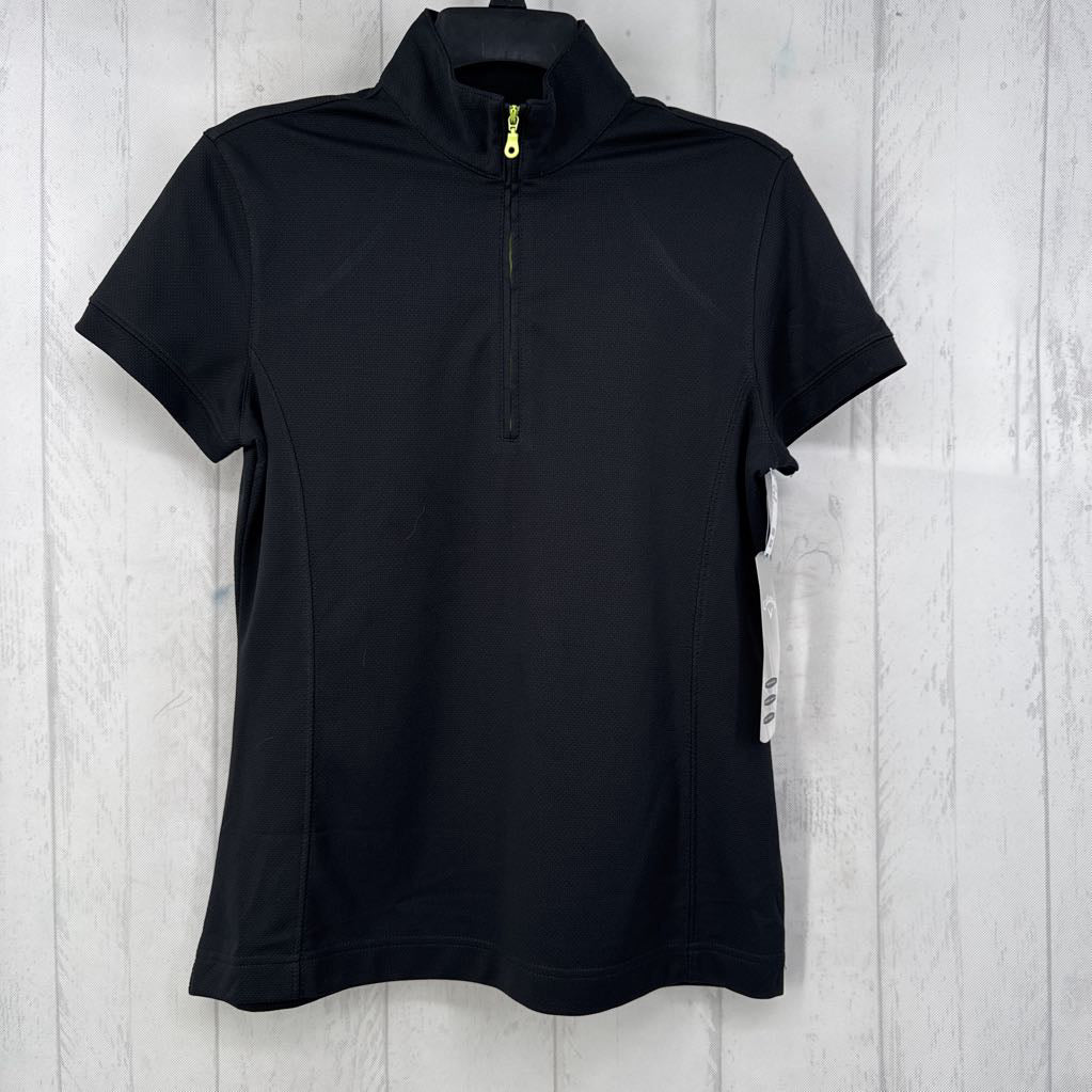 R65 M s/s quarter zip top