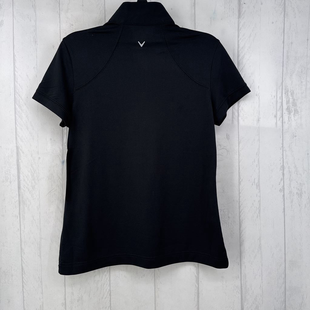R65 M s/s quarter zip top