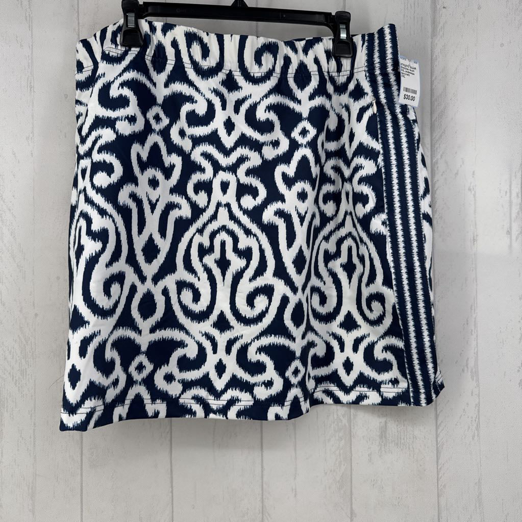 XXL arabesque print skort
