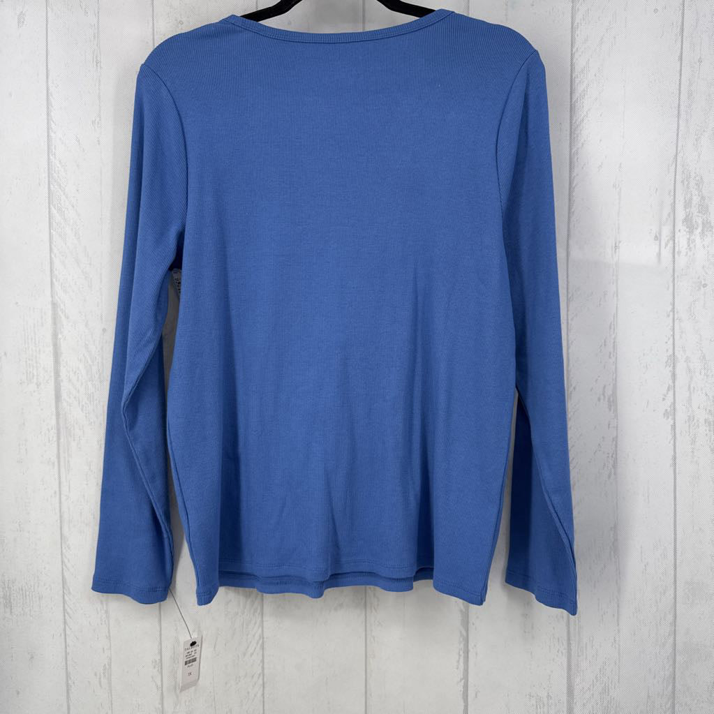 1X ribbed l/s top