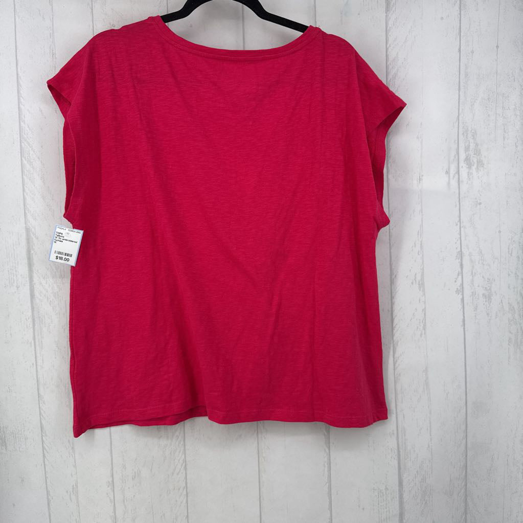 1X flo embroidered accent s/s tee