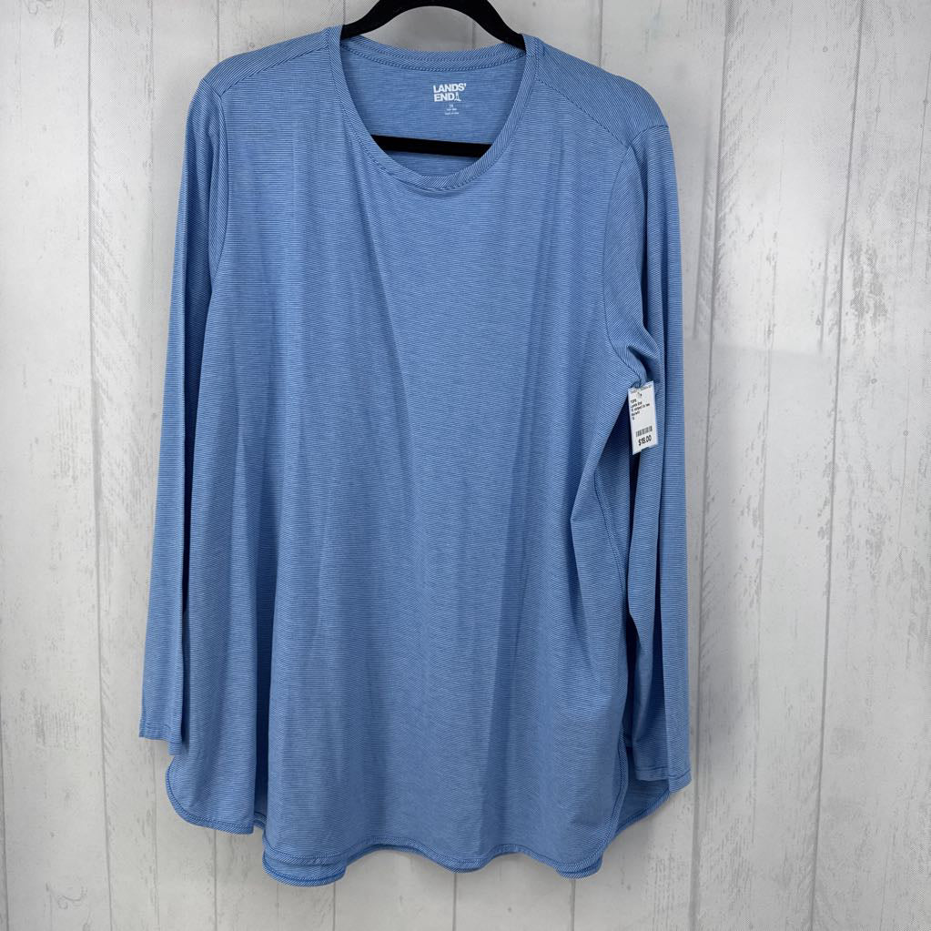 1X striped l/s tee
