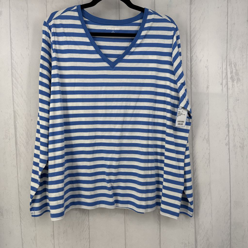 1X striped l/s tee