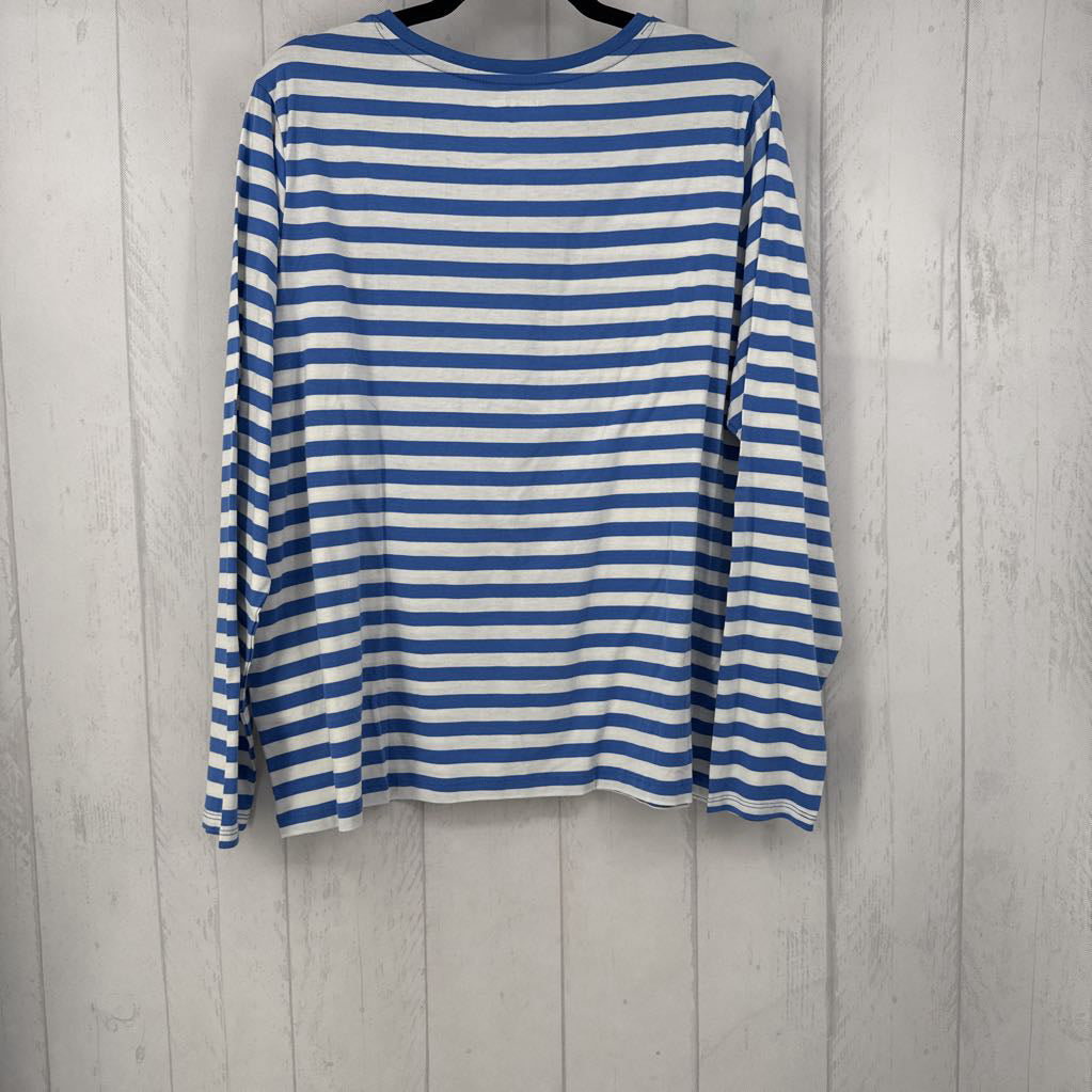 1X striped l/s tee
