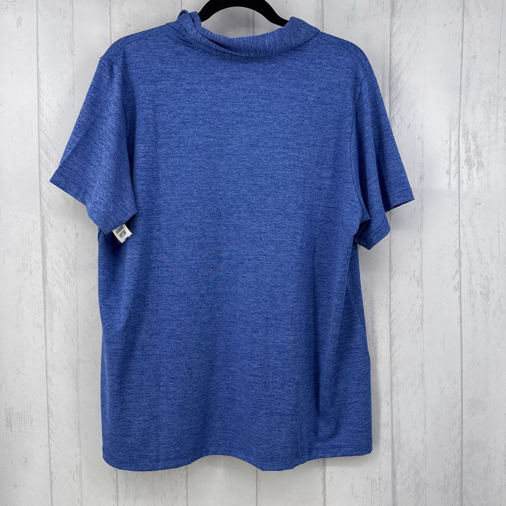 1X marled v-neck s/s tee