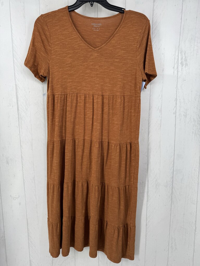 XS v-neck tiered s/s dress