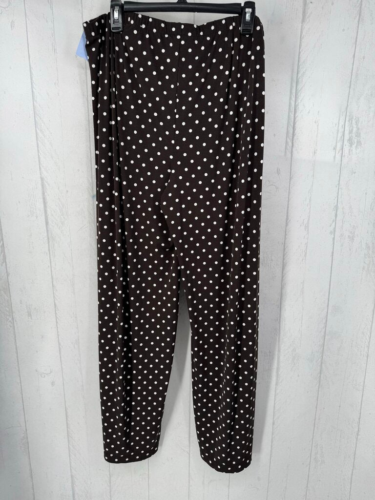 XL polka dot pull-on wide legpant