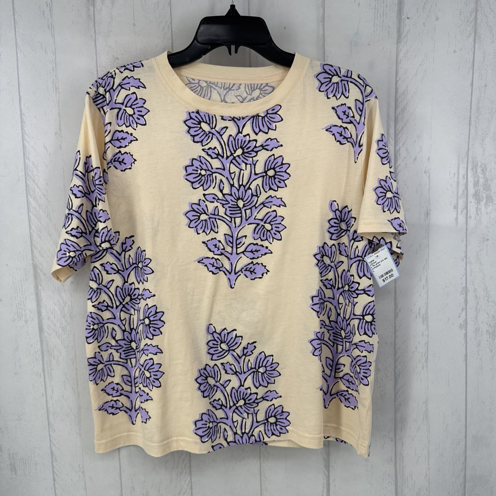 L flo print s/s tee