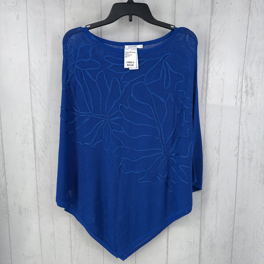 S/M crochet poncho