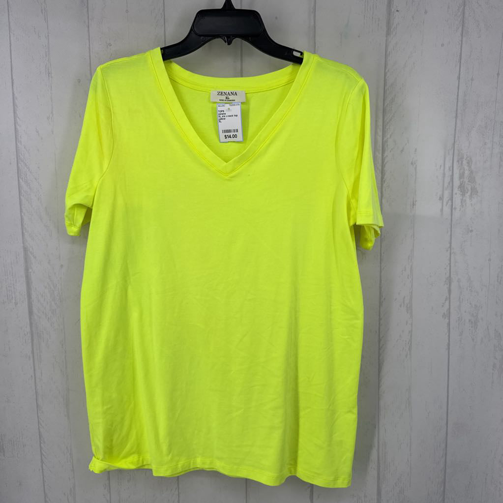 XL s/s v-neck top
