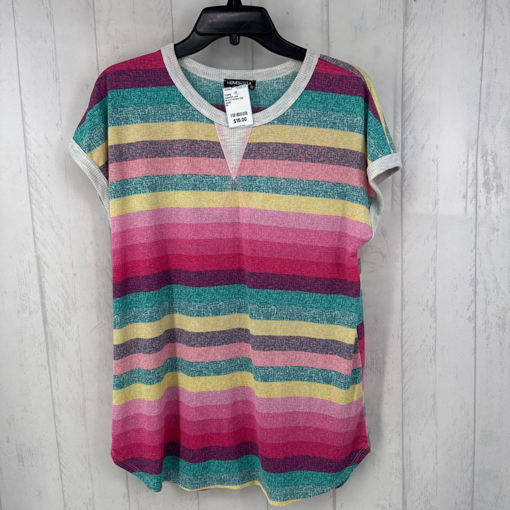 M s/s stripe top