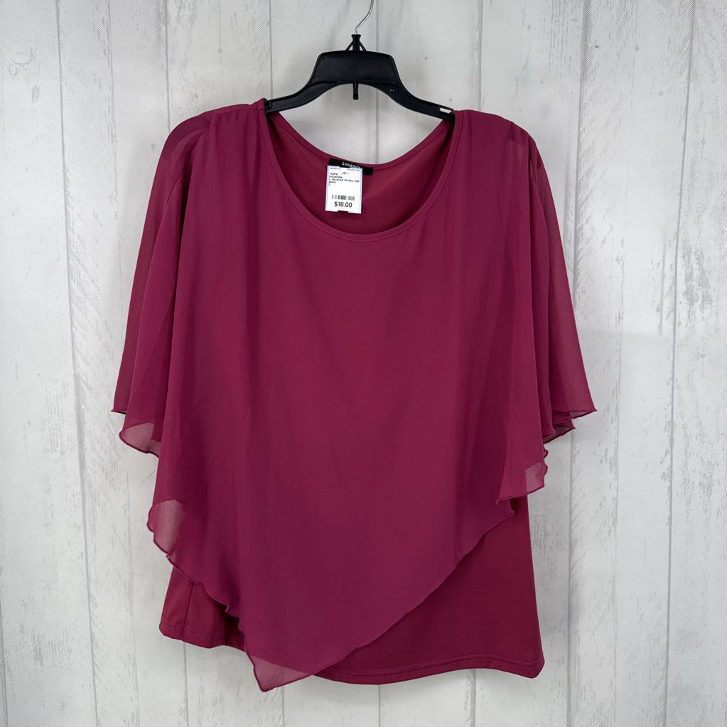 L layered flowy top