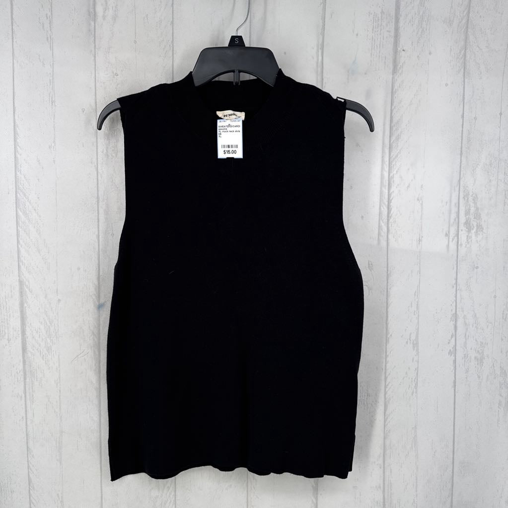 XL mock neck slvls sweater vest