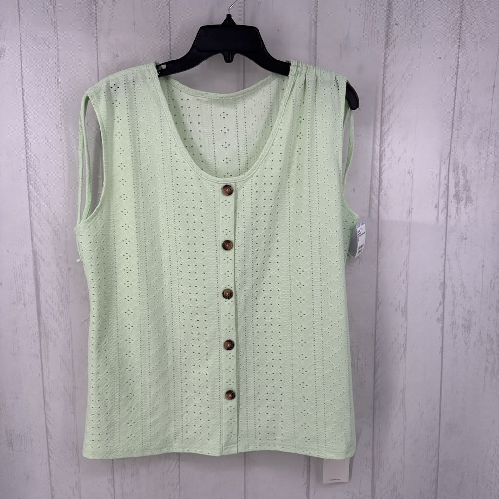 XXL eyelet cinched shoudler tank