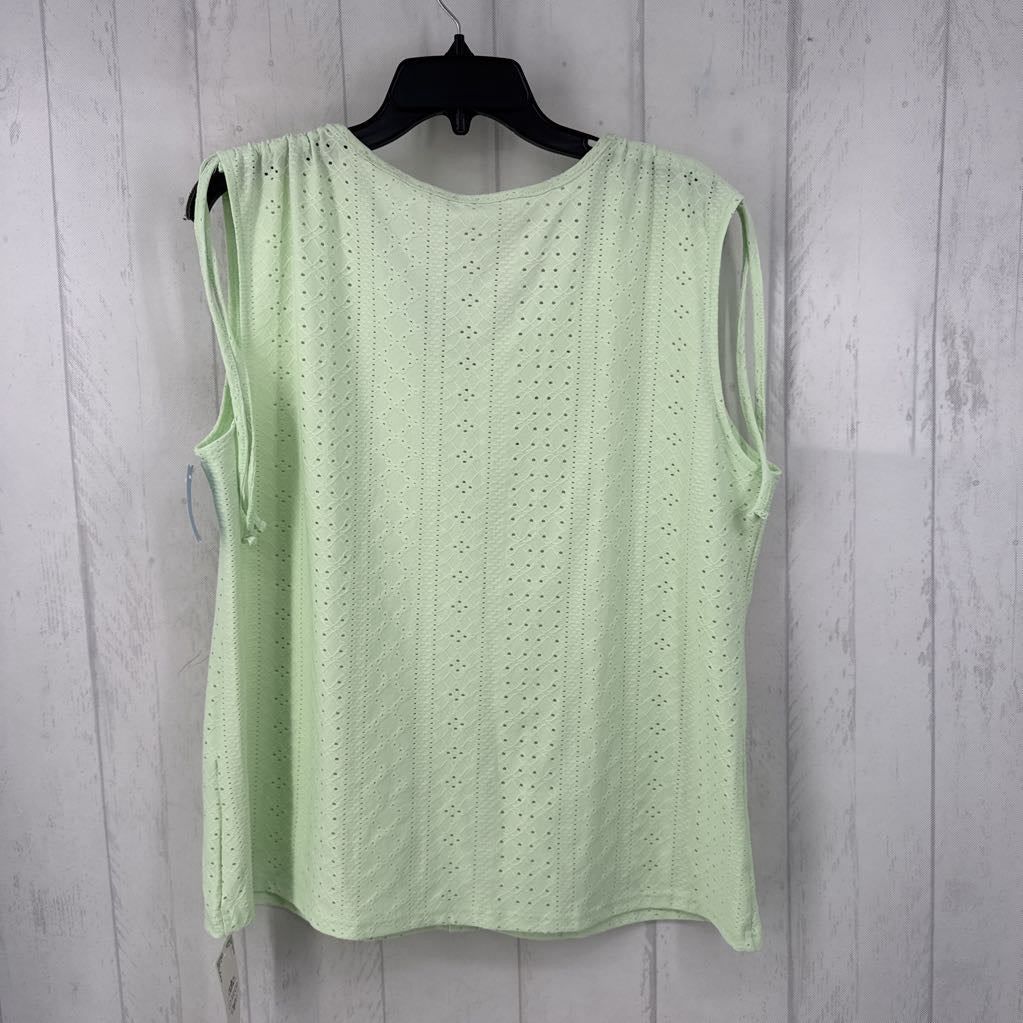 XXL eyelet cinched shoudler tank