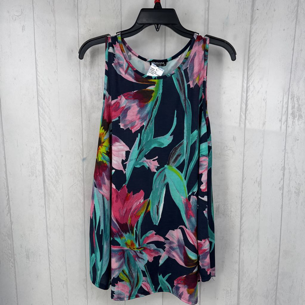 L flower print tank